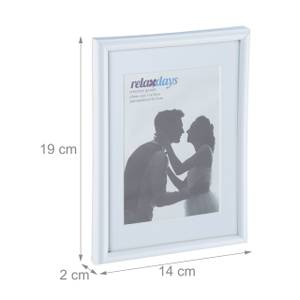 Lot de 24 cadres photo 13 x 18 cm blancs Blanc