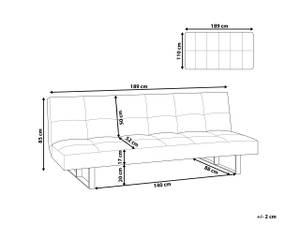 3-Sitzer Sofa DERBY Schwarz