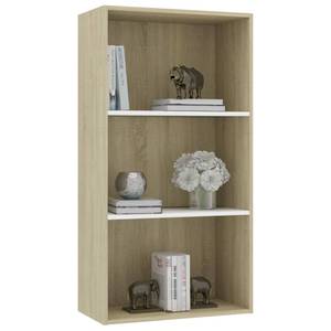 Bücherregal 3016488-2 Eiche Sonoma Dekor - Weiß - 60 x 114 cm