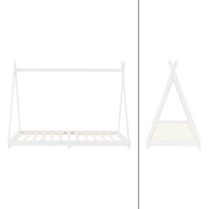 Lit d'enfant Tipi 90x200 cm blanc Blanc