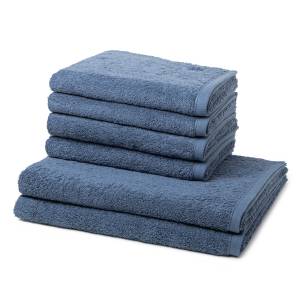 Vita set de serviettes 6 pièces Bleu nuit