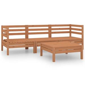 Garten-Lounge-Set Braun - Massivholz - Holzart/Dekor - 64 x 29 x 64 cm