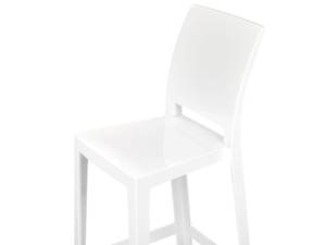 Tabouret de bar WELLINGTON Blanc - Matière plastique - 41 x 99 x 48 cm