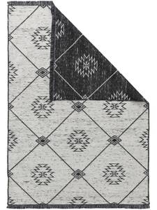 Teppich aus recyceltem Material Rio Beige - Schwarz - Naturfaser - 200 x 1 x 300 cm
