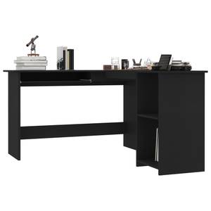 Bureau d'angle 3000152 Noir - Bois manufacturé - 140 x 75 x 120 cm