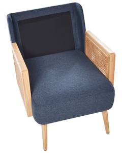 Fauteuil ORUM Bleu - Chêne clair