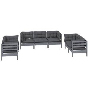 Garten-Lounge-Set Grau