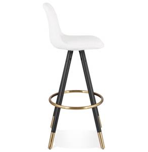 Tabouret De Bar CLARISSE Blanc - Bois massif - 41 x 97 x 41 cm