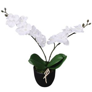 Künstliche Orchidee mit Topf 294041 Weiß - 10 x 30 x 10 cm