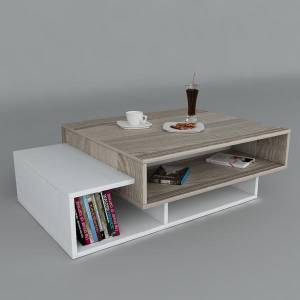 Couchtisch Tab Weiß Cordoba Weiß - Holzwerkstoff - 105 x 32 x 60 cm