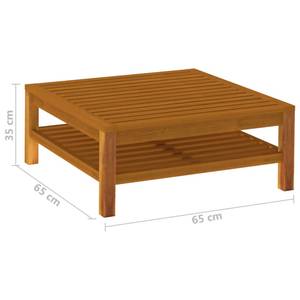 Salon de jardin Blanc - Bois massif - Bois/Imitation - 65 x 35 x 65 cm