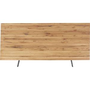 Esstisch Downtown Braun - Metall - Massivholz - Holzart/Dekor - 220 x 77 x 100 cm