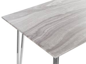 Esszimmertisch GREYTON Silber - Weiß - Holzwerkstoff - 70 x 75 x 120 cm