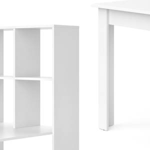 Schreibtisch Gael Weiß Weiß - Holzwerkstoff - 70 x 145 x 122 cm
