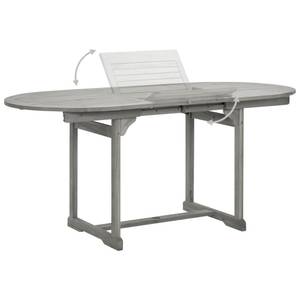 Table de jardin 3012961 Gris - Bois massif - Bois/Imitation - 170 x 75 x 170 cm