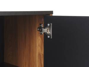 Sideboard KURO Schwarz - Braun - Holzwerkstoff - 160 x 74 x 40 cm