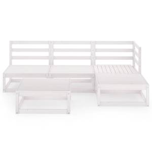 Garten-Lounge-Set (5-teilig) 3009913-2 Weiß