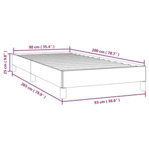 Bettgestell-K-6454 Grau - Holzwerkstoff - 93 x 25 x 203 cm