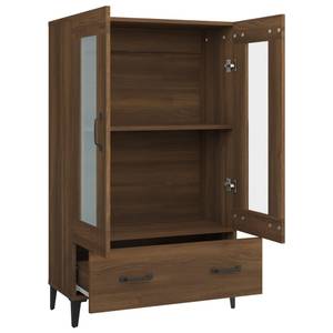 Highboard DE5889 Eiche Schwarzbraun Dekor