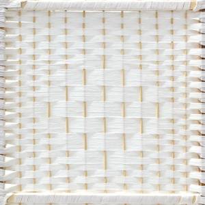 Paravent blanc à 4 volets Marron - Blanc - Bambou - Bois manufacturé - Papier - 180 x 180 x 2 cm