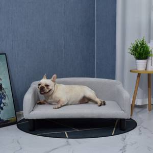 Hundesofa D04-149 Grau - Textil - 54 x 36 x 82 cm