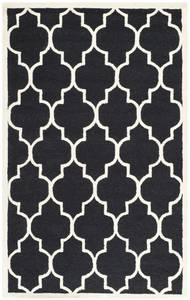 Wollteppich Everly Beige - Schwarz - 150 x 245 cm