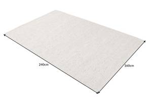 Teppich WOOL Grau - 240 x 1 x 160 cm