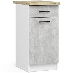 Ensemble de Cuisine OLIWIA 1,8 m Gris - Blanc - Bois manufacturé - 180 x 203 x 46 cm