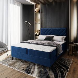 Boxspringbett ROKIS Blau - Breite: 180 cm