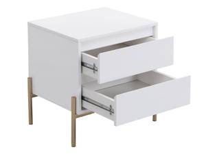 Table de chevet KORASA Lot de 2 Blanc