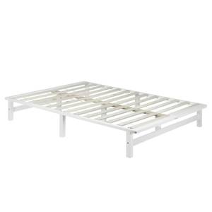 Lit palette en bois 1966 Largeur : 140 cm - Blanc