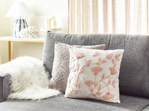 Coussin décoratif LUDISIA Rose foncé - Blanc - Nombre de pièces dans le lot : 1