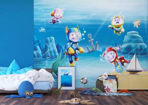 papier peint panoramique PAW Patrol - La Fibres naturelles - Textile - 360 x 270 x 270 cm