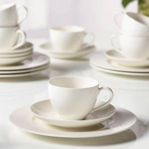 Kaffee-Set Basic White 18-teilig Weiß - Ton - Porzellan - 20 x 33 x 35 cm