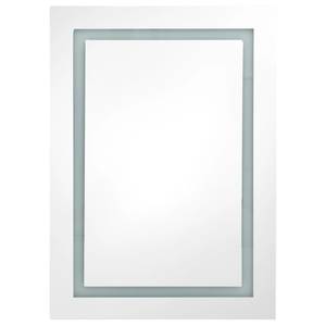 LED-Spiegelschrank DE124 Weiß - Glas - 13 x 70 x 50 cm