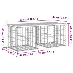 Banc de jardin 3030973-2 44 x 103 cm