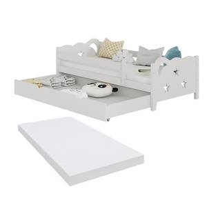 Lit pour enfant Jessica 40327 Blanc - Bois manufacturé - 166 x 86 x 53 cm