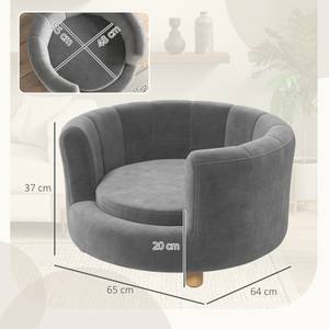 Hundesofa D04-148V00GY Grau