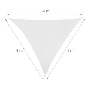 Voile d'ombrage triangle blanc 400 x 330 cm