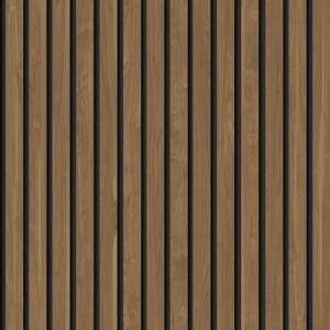 Tapete 3D Holzpaneele 7420 Braun - Naturfaser - Textil - 50 x 900 x 900 cm