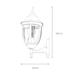 Wandlampe Außen LYON Kupfer - Höhe: 33 cm