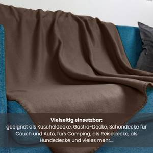 Fleecedecke basic Polar-Fleece Braun