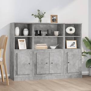 Highboard 3er Set DE5426 Steingrau