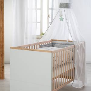 Lit bébé évolutif Caro Gris - Bois manufacturé - 78 x 89 x 144 cm