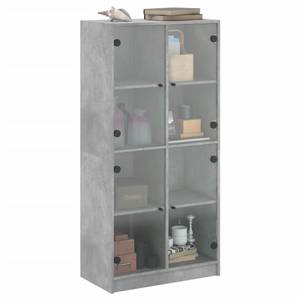 Highboard DE9549 Grau - Holzwerkstoff - 37 x 142 x 68 cm