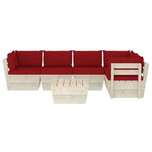 Mobilier de jardin (lot de 6) 3016490-14 Rouge - Brun rouge