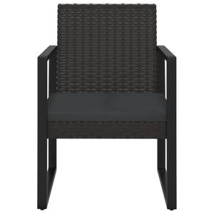 Garten-Lounge-Set (3-teilig) 319198 Schwarz - Metall - Polyrattan - 51 x 73 x 57 cm