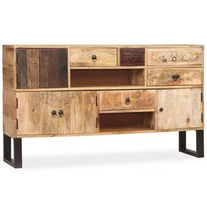 Sideboard 244938 Braun - Holzwerkstoff - Metall - Massivholz - Holzart/Dekor - 140 x 80 x 30 cm