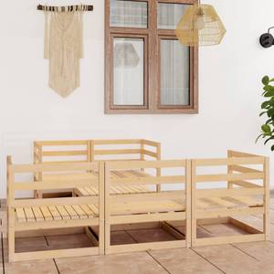 Salon de jardin Marron - Bois massif - Bois/Imitation - 70 x 30 x 70 cm