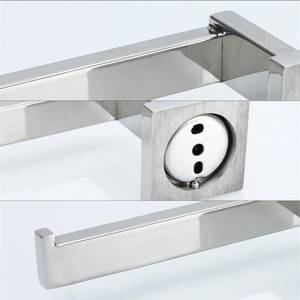 Toilettenpapierhalter Papierhalterung Silber - Metall - 9 x 11 x 15 cm